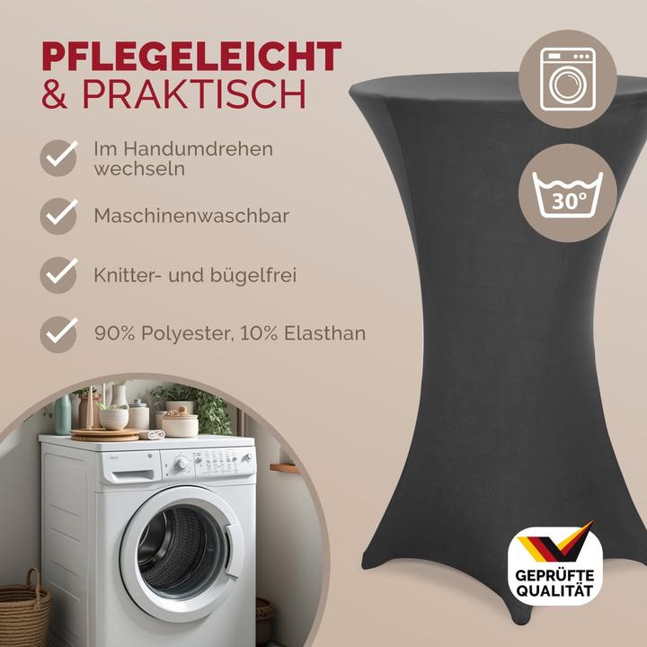 Produktbild Detex Stehtisch Hussen 5er Set (70 x 110 cm)