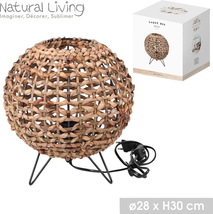 Immagine prodotto Natura Punto Nobile lampada in giacinto d'acqua e metallo