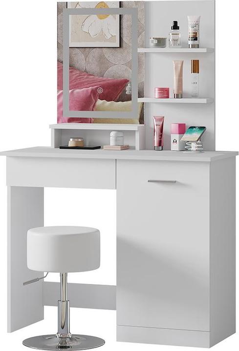 Actual product image Vicco Julia with stool and lighting (90 x 38 x 137.5 cm)