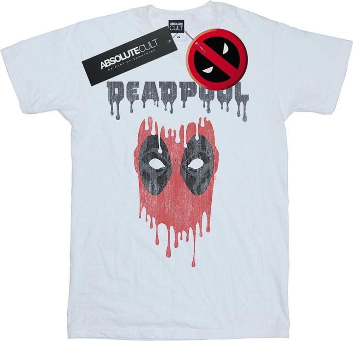 Actual product image Mens Deadpool Dripping Head T-Shirt (4XL)
