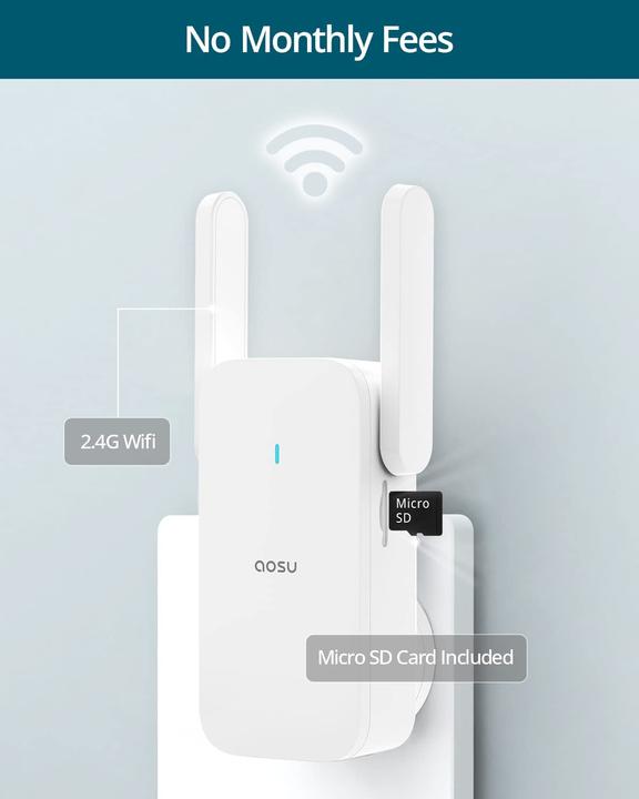 Image du produit Aosu Sonnette de porte avec caméra (WiFi)