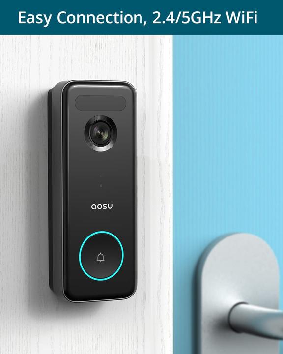 Image du produit Aosu Sonnette de porte avec caméra (WiFi)