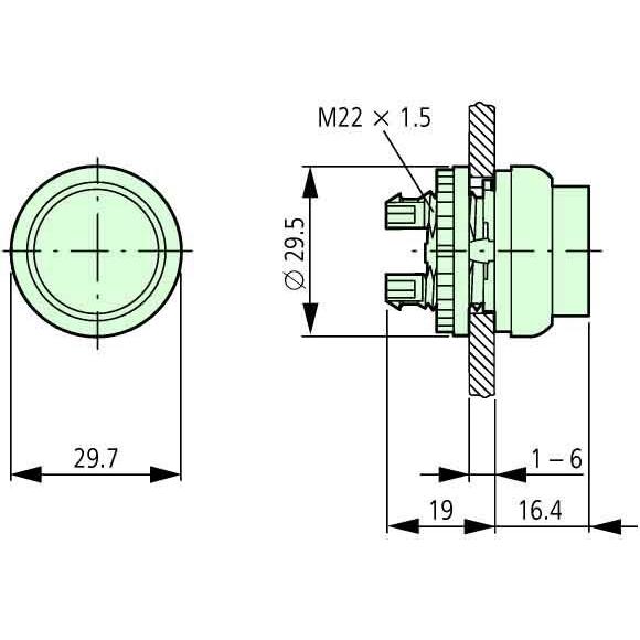 Eaton Leuchtdrucktaste, RMQ-Titan, hoch, 216972 - kaufen bei