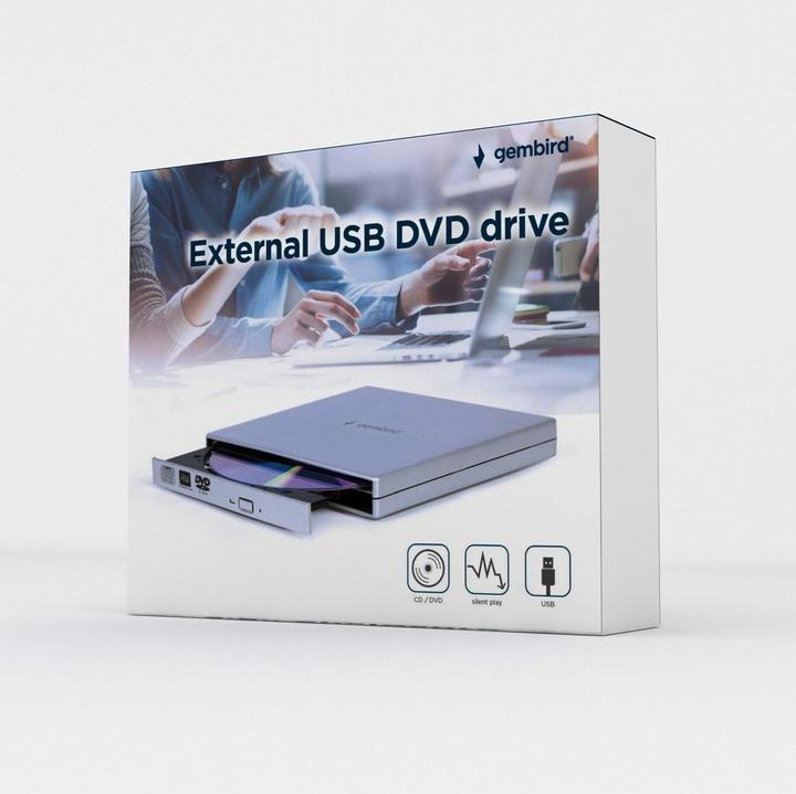 Produktbild Gembird DVD-USB-02-SV (DVD Brenner)