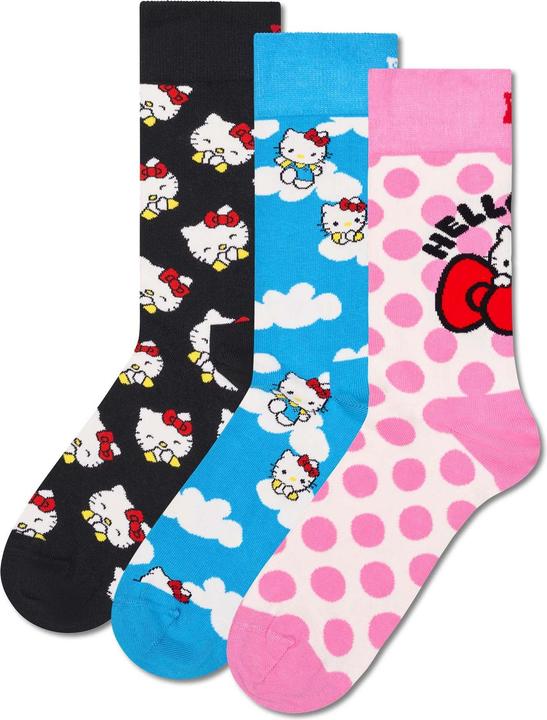 Happy Socks Hello Kitty 3-Pack Socks Gift Set (confezione da 3, 36 - 40)