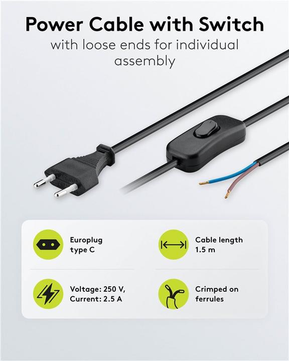 Produktbild Goobay Euro Kabel (1.50 m)