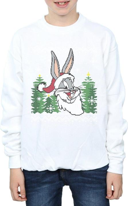 Produktbild Looney Tunes Bugs Bunny Christmas Fair Isle Sweatshirt Jungen (152, 158)