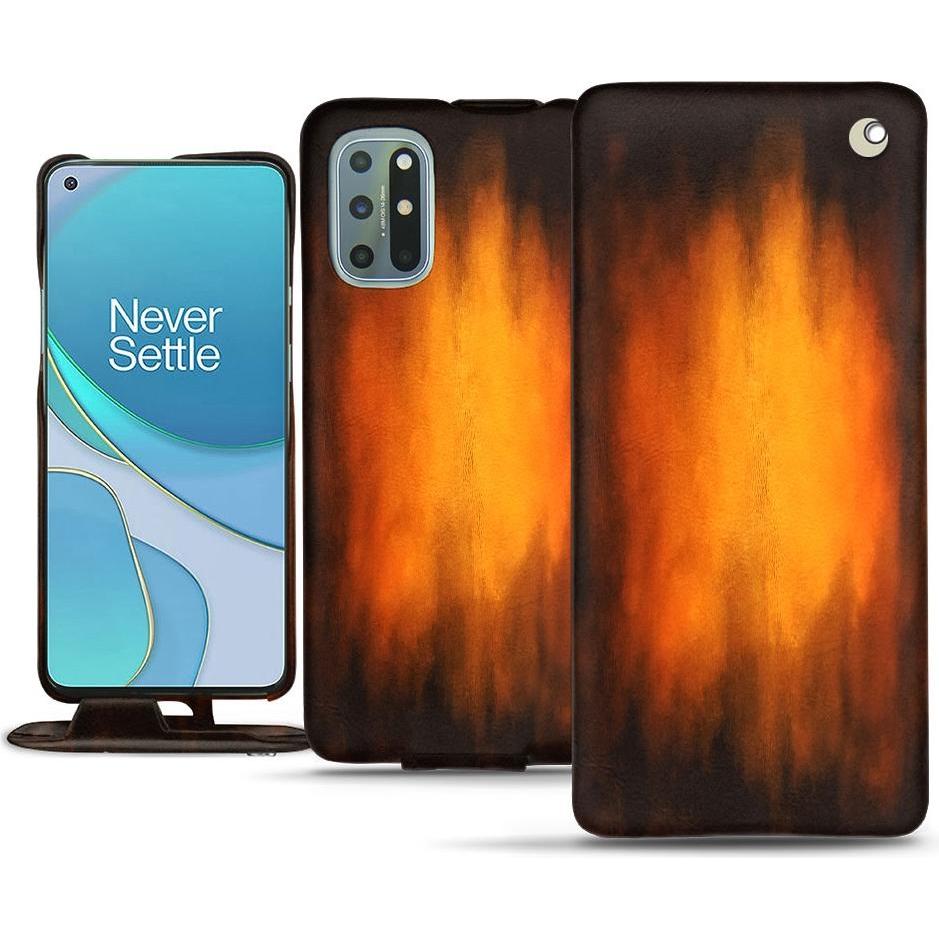 Thumbnail - Noreve Lederschutzhülle vertikal (OnePlus 8T), Smartphone Hülle, Violett