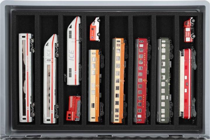Image du produit Feldherr EB22SET - Conteneur Euro pour trains miniatures, locomotives et véhicules - 8 barres pour (Matières plastiques)