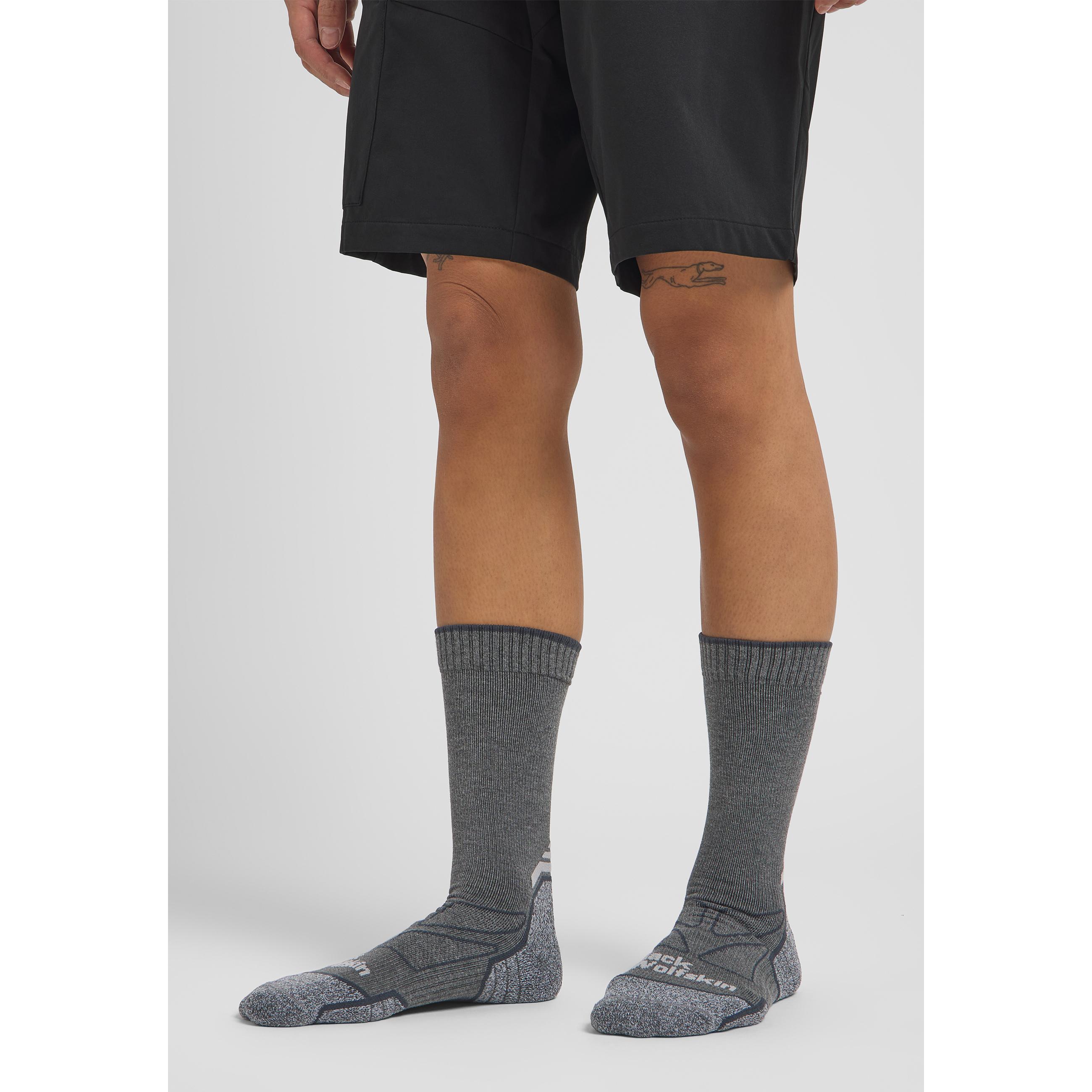 Thumbnail - Jack Wolfskin, Herren, Sportsocken, Vojo Light Sock Cl C (41 - 43), Grau