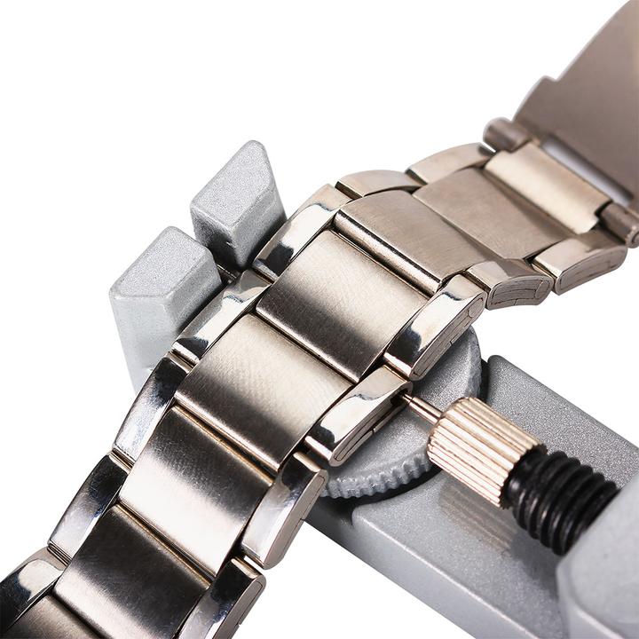 Actual product image Ideoon Profi Uhrenarmband-Reparaturset, 26-tlg.: Armbandkürzer & Bandwechsel-Werkzeug