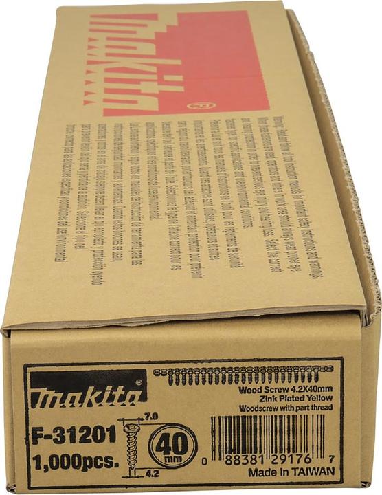 Image du produit Makita Visseuse rapide pour le bois 4,2x40mm (1000 Vis par pièce)