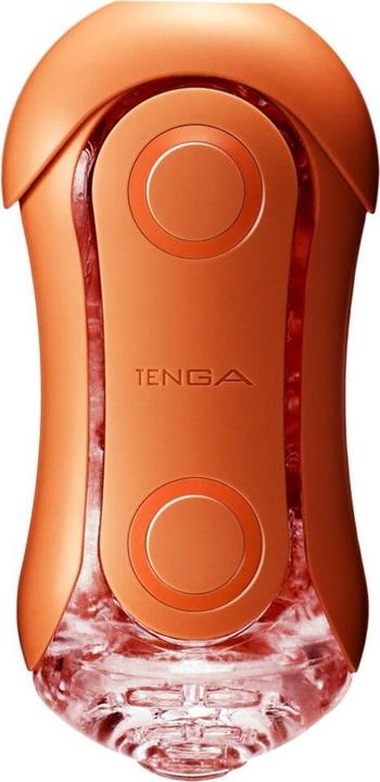 Actual product image Tenga Flip Orb Sunset Orange