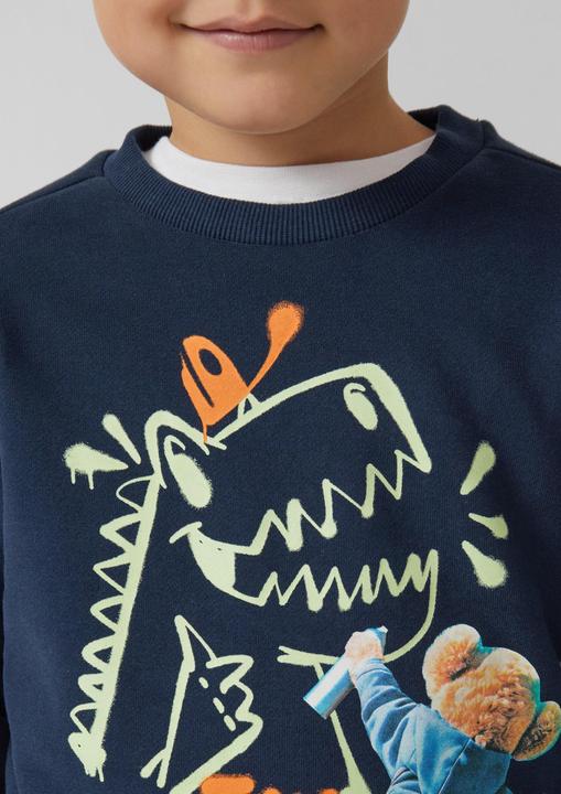 Produktbild s.Oliver Sweatshirt Kuscheliges Sweatshirt mit Fotoprint (140)