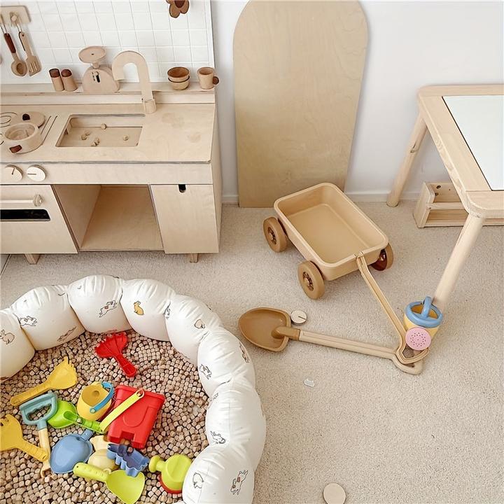 Image du produit Activity Board Cute Inflatable Kids Ball Pit - Multi-usage Portable Playpen - Toy Ocean Balls Pool, Sand and
