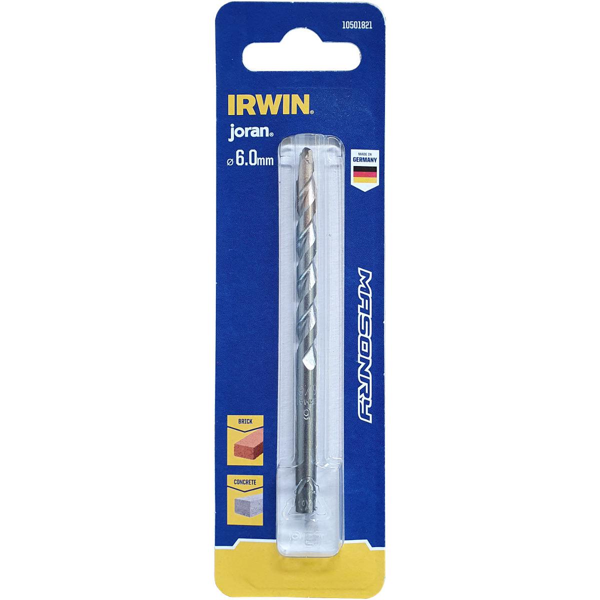 Stanley, Bohrereinsatz, Murbor Mauerwerk 6,0x60/100mm - Irwin 10501821 (6 mm)