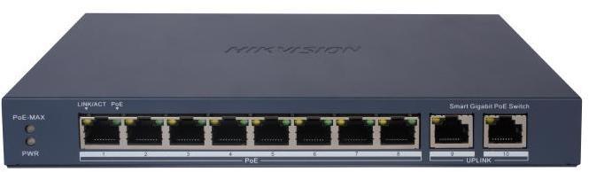 Immagine prodotto Hikvision HIK Switch POE intelligente a 8 porte Gigabit (8 Porti)