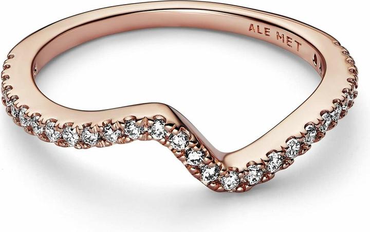 Actual product image Pandora Sparkling Wave Ring (52)