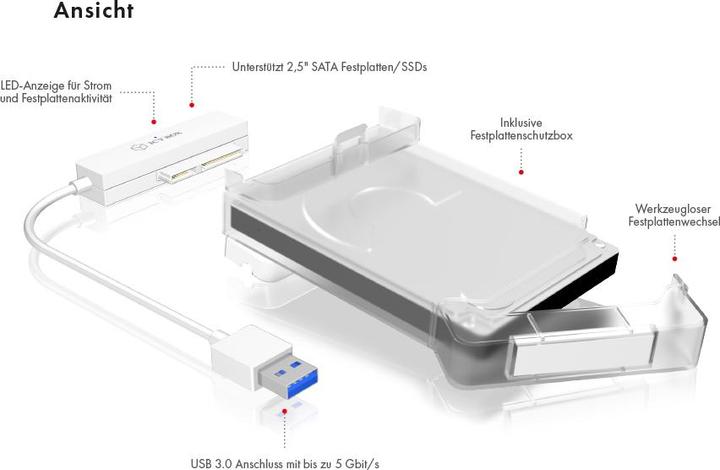 Productafbeelding Icy Box Ib-Ac703-U3 (2.5")