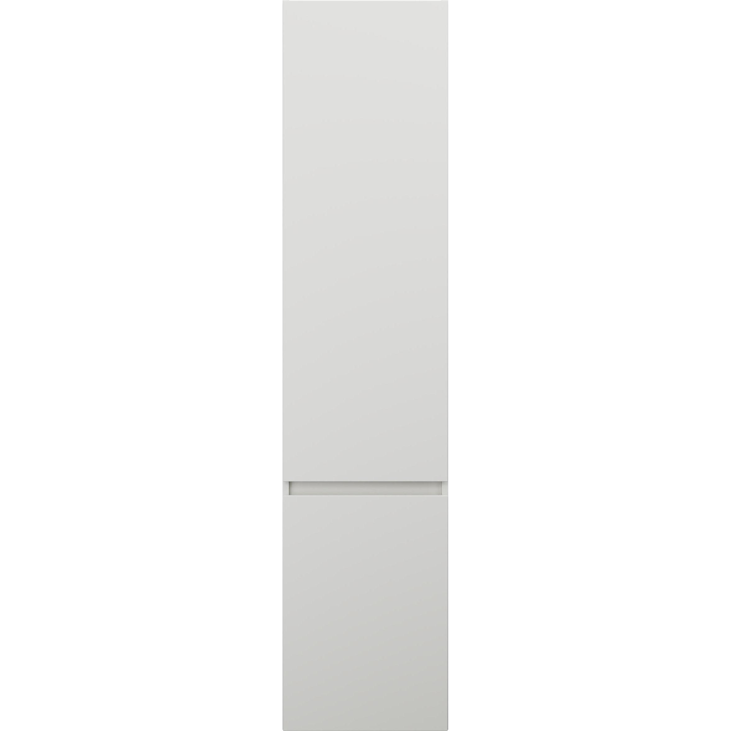 burgbad, Badezimmerschrank, Lin20 Hochschrank Wandhängend mit 2 Türen inklusive Winkelablagen, Tiefe 245mm, Türanschl