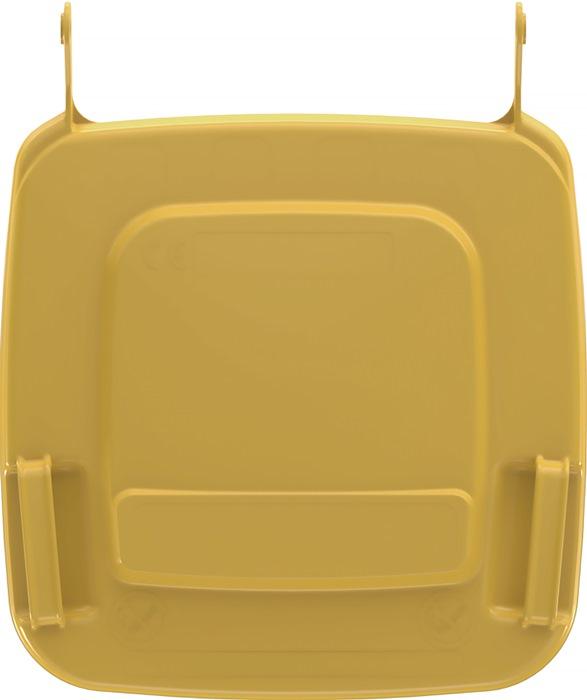 Image du produit SULO Couvercle en polyéthylène jaune adapté aux grands conteneurs à déchets 80 l (80 l)