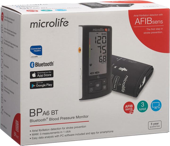 Produktbild Microlife Afib A6 (Blutdruckmessgerät Oberarm)