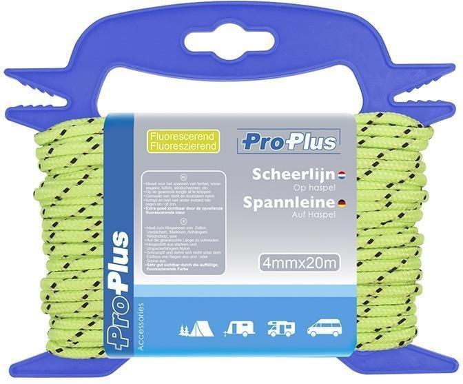 Produktbild ProPlus Spannleine 4mm x 20m Fluoreszierend auf Haspel
