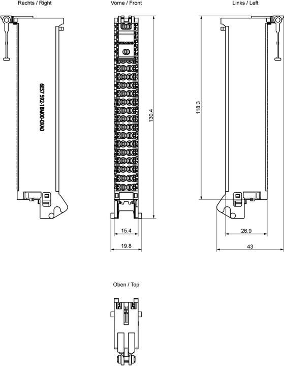 Produktbild Siemens Frontstecker 40polig
