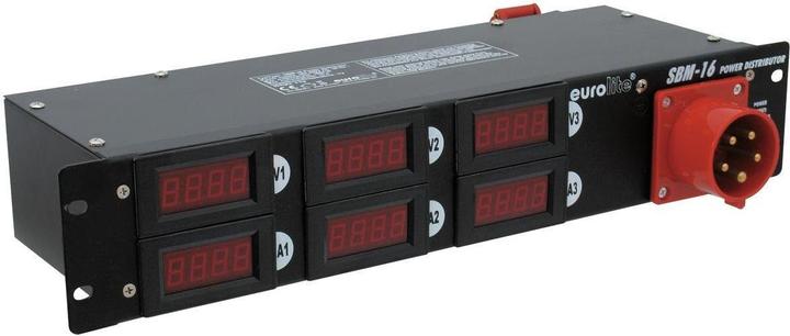 Immagine prodotto Eurolite SBM-16 Distributore di alimentazione da 19 pollici a 6 canali 2 U