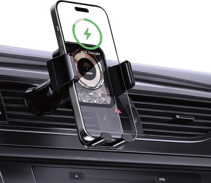 Immagine prodotto Dudao Supporto da auto a pinza F19 con caricatore induttivo da 15 W - nero
