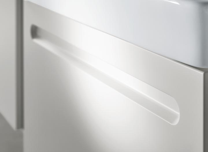 Actual product image Duravit No.1 furniture set 650, incl. washbasin, vanity unit, mirror cabinet with right-hand stop, i