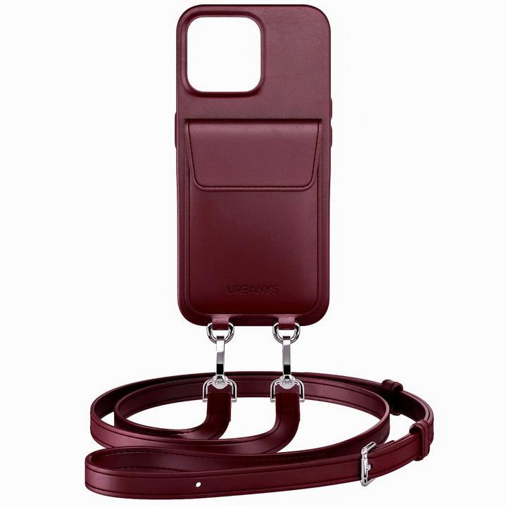 Actual product image Urbany's Necklace Case Handykette+ RED WINE iPhone 17 Pro Max