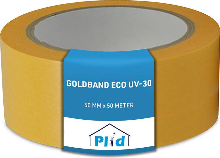 Produktbild Plid Goldband Malerkrepp Wasserabweisend- Malerklebeband Nassfest, 4 Rollen (50 mm)