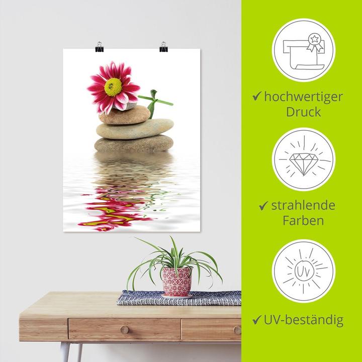 Immagine prodotto Artland Pietre termali zen con fiori T5QX (45 x 60 cm)
