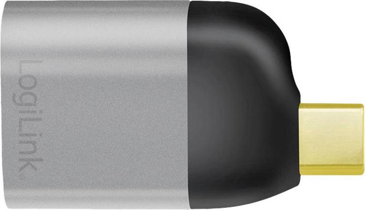 Produktbild LogiLink USB 3.2 Gen2 Type-C-Adapter, USB-C/M zu mDP/F, 8K, Alu, schwarz/grau (Mini DP)