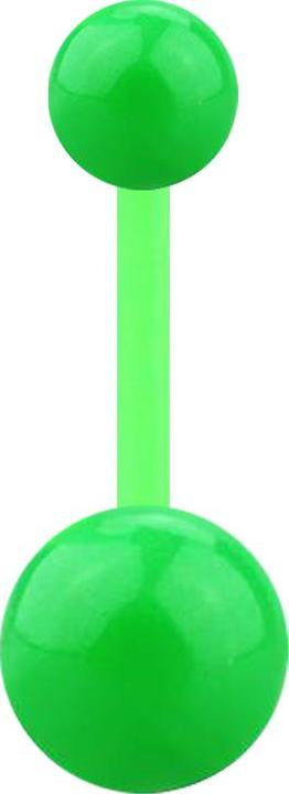 Immagine prodotto Star Piercing Verde banana con due palline (Materiale sintetico, senza ottone)