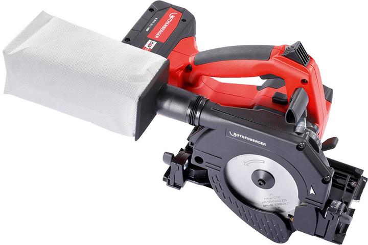Rothenberger PIPECUT mini Akku Universal Säge 18 V 125 mm + 1x Akku 4,0 Ah + Ladegerät + Führungssch
