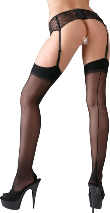 Actual product image Cottelli Collection Suspender stockings (3)