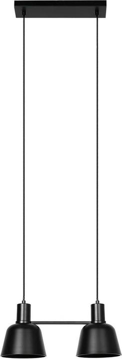 Actual product image Lucande Servan 2 pendant light Black (E27)
