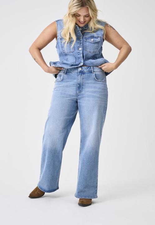 Actual product image Only CARJUICY Hohe Taille Weiter Beinschnitt Jeans Jeans mit weitem Bein (W52/L32)