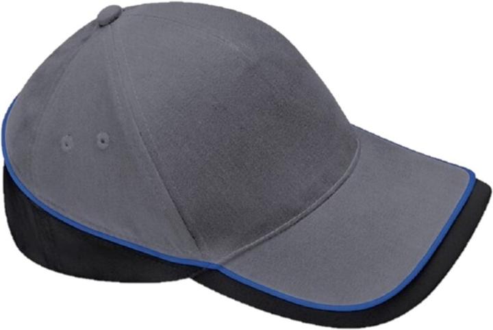 Kräftiges Königsblau, Schwarz, Grau