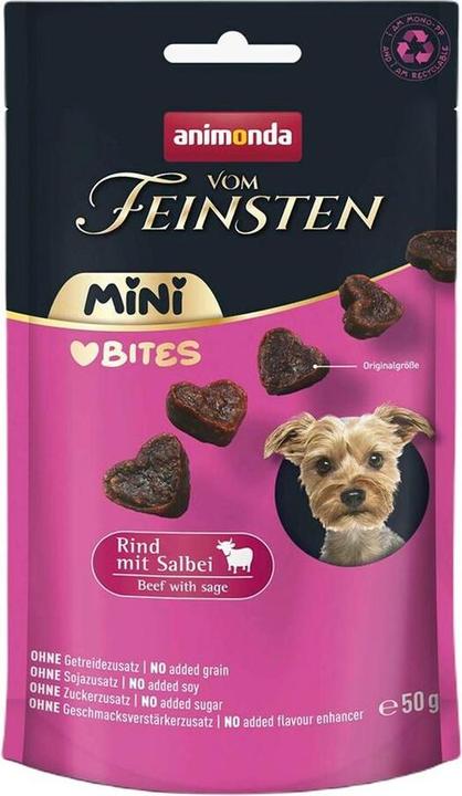 Produktbild animonda Vom Feinsten Adult Mini Love Bites Rind mit Salbei, 50g (Adult, 10 Stk., 50 g)