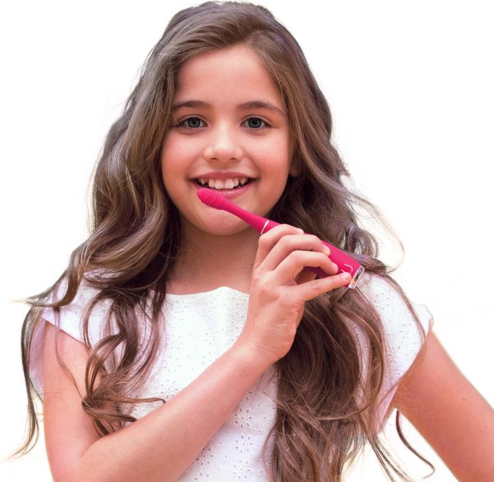 Produktbild Foreo Schallzahnbürste ISSA Kids Rose Nose Hippo (Schallzahnbürste)