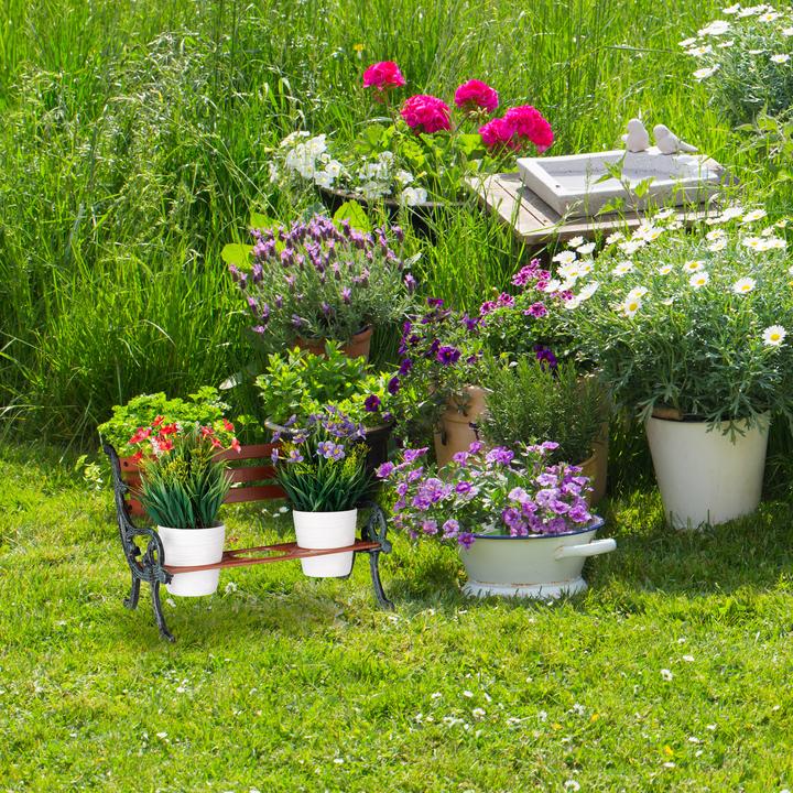 Produktbild Relaxdays Mini-Blumenbank