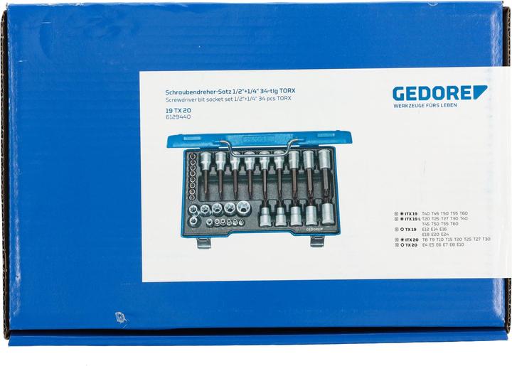 Actual product image Gedore Inner TORX, Outer TORX Plugs