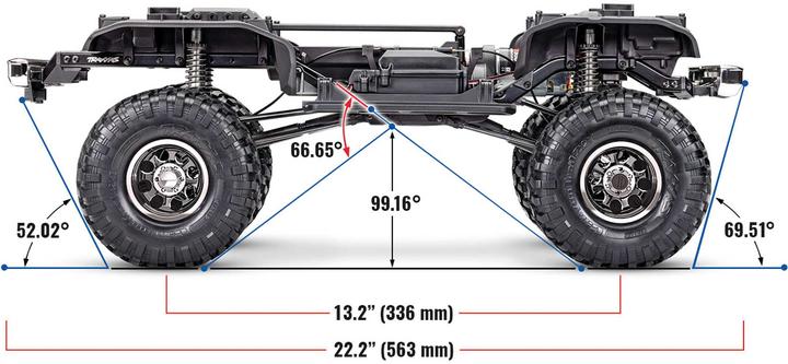 Immagine prodotto Traxxas TRX-4 Chevy K10 High-Trail Copper 1/10 4WD RTR Scale Crawler senza batteria/caricabatteria (RTR pronto all'uso)