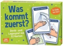 Actual product image What comes first? (game) (German)
