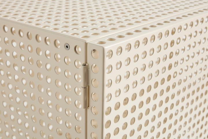 HAY - Perforated Cabinet Floor Medium - H95 cm - Eggshell