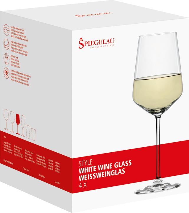 Image du produit Spiegelau Style Weissweinglas 4-er Set (44 cl, 4 Verres, Verres à vin blanc)