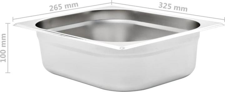 Image du produit vidaXL Gastronorm-Behälter (GN 1/2, 6.50 l)